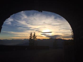 Panorama uscendo dalla galleria che porta allo Zoncolan  