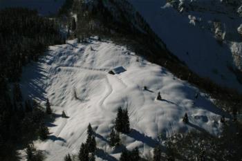 Malga innevata 