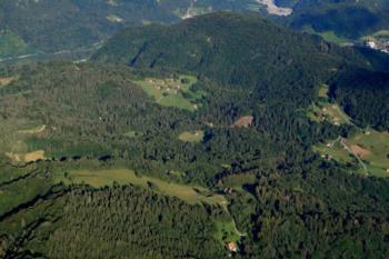 Foto panoramica della vallata 